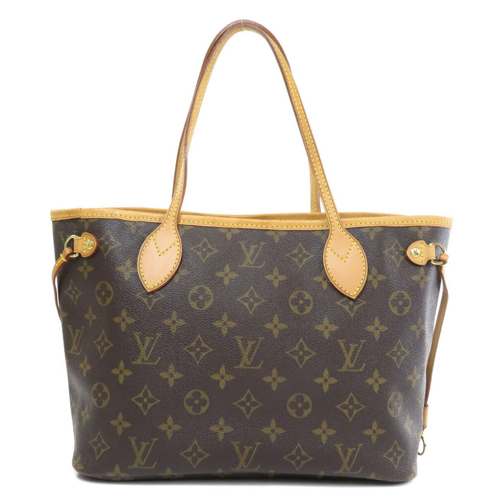 Louis Vuitton Bag Neverfull Canvas Monogram Tote Brown